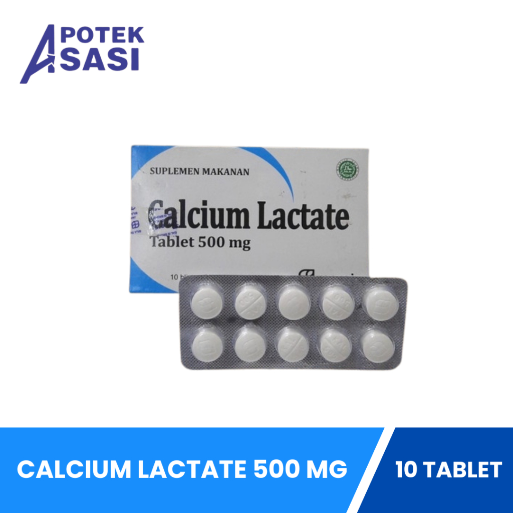 Calcium Lactate 500 Mg Mersi Strip Isi 10 Tablet - Untuk Memenuhi Kebutuhan Kalsium