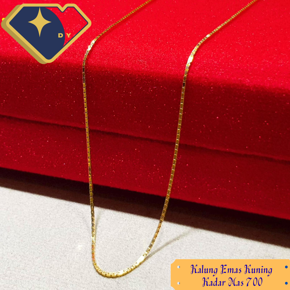 Kalung mas Rantai Itali italy Kadar mas 700