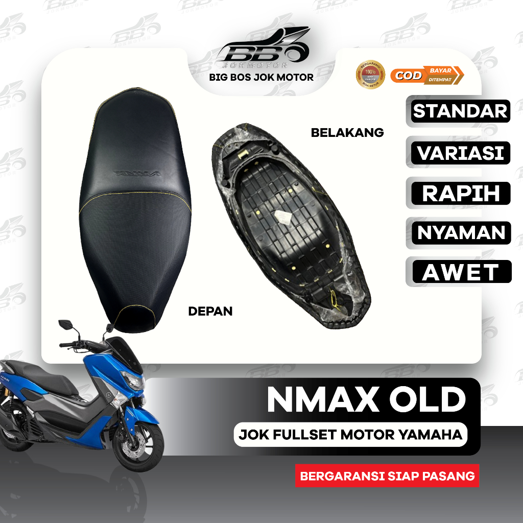 Jok Motor Nmax Old Siap Pasang I Jok Yamaha Nmax Lama Kulit Standar & Variasi