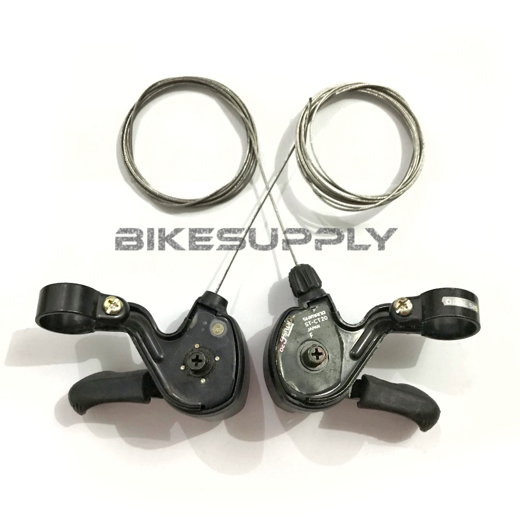 Shifter Operan Sepeda Merk Shimano Altus 3 x 6 Speed ST - CT20 Via Japan Vintage NOS Jadul New Old S