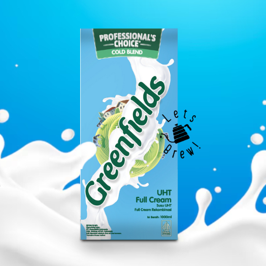 UHT Greenfields 1000ml Plain / Susu UHT Greenfields 1L Plain