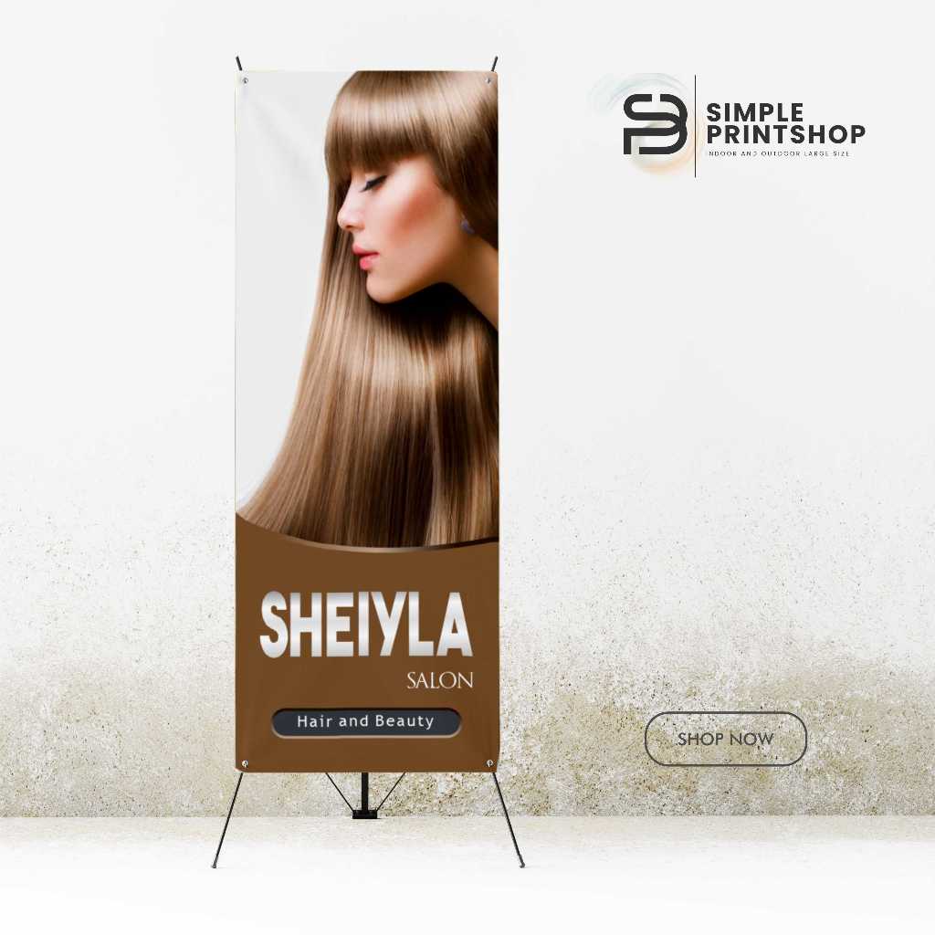 Spanduk Banner Salon Free Custom Design