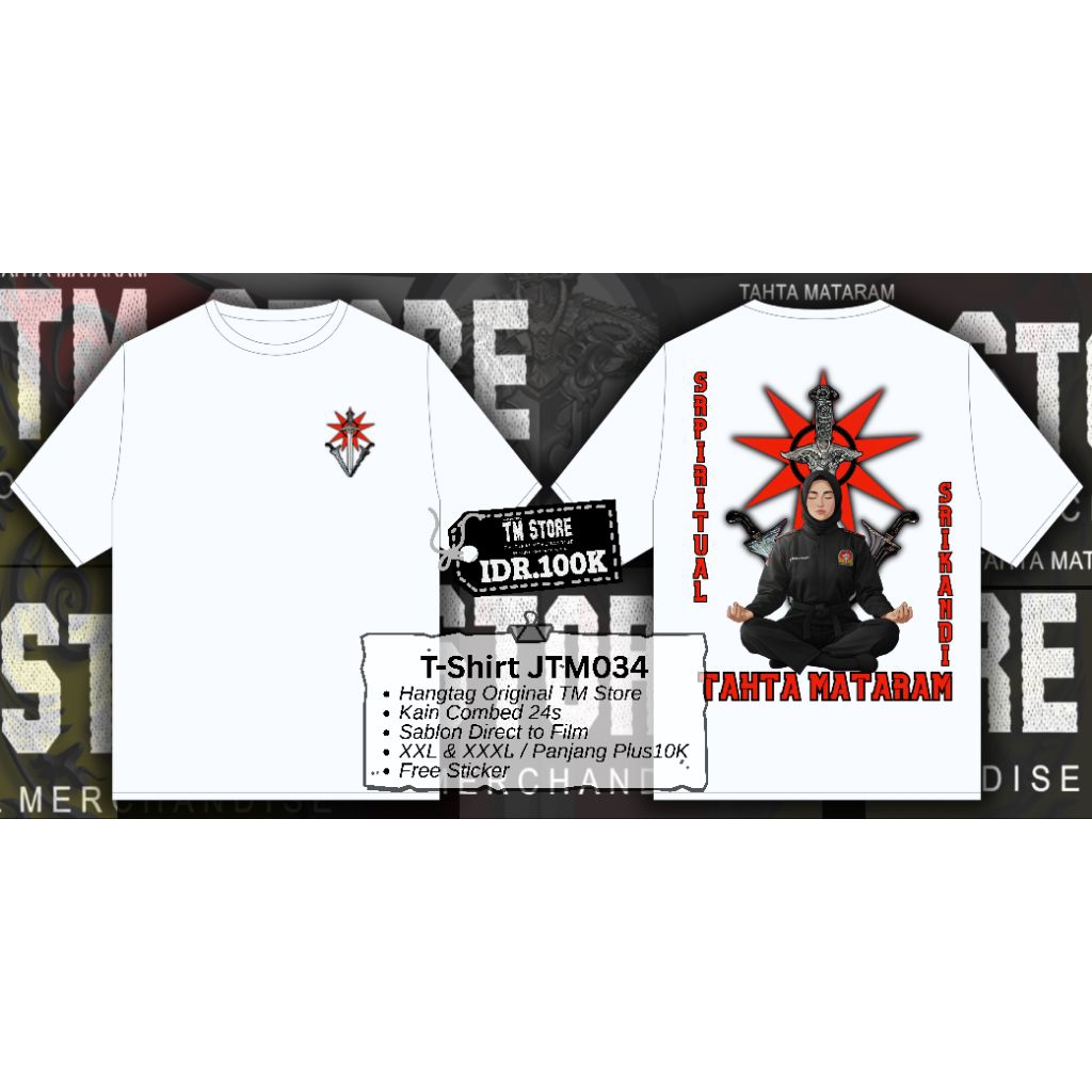 Kaos Original Tahta Mataram Edisi Srikandi Spiritual