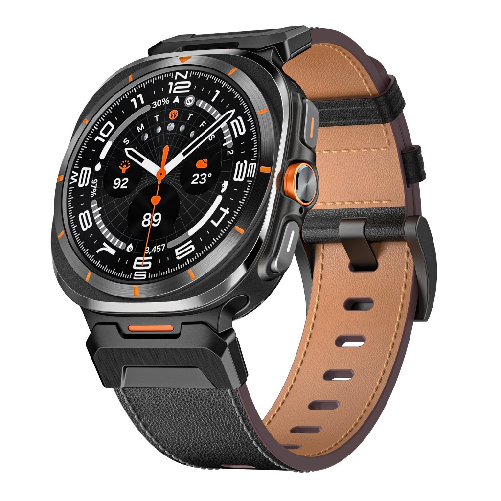 Tali Jam Tangan untuk Samsung Galaxy Watch 7 Ultra Kulit Asli Lokal
