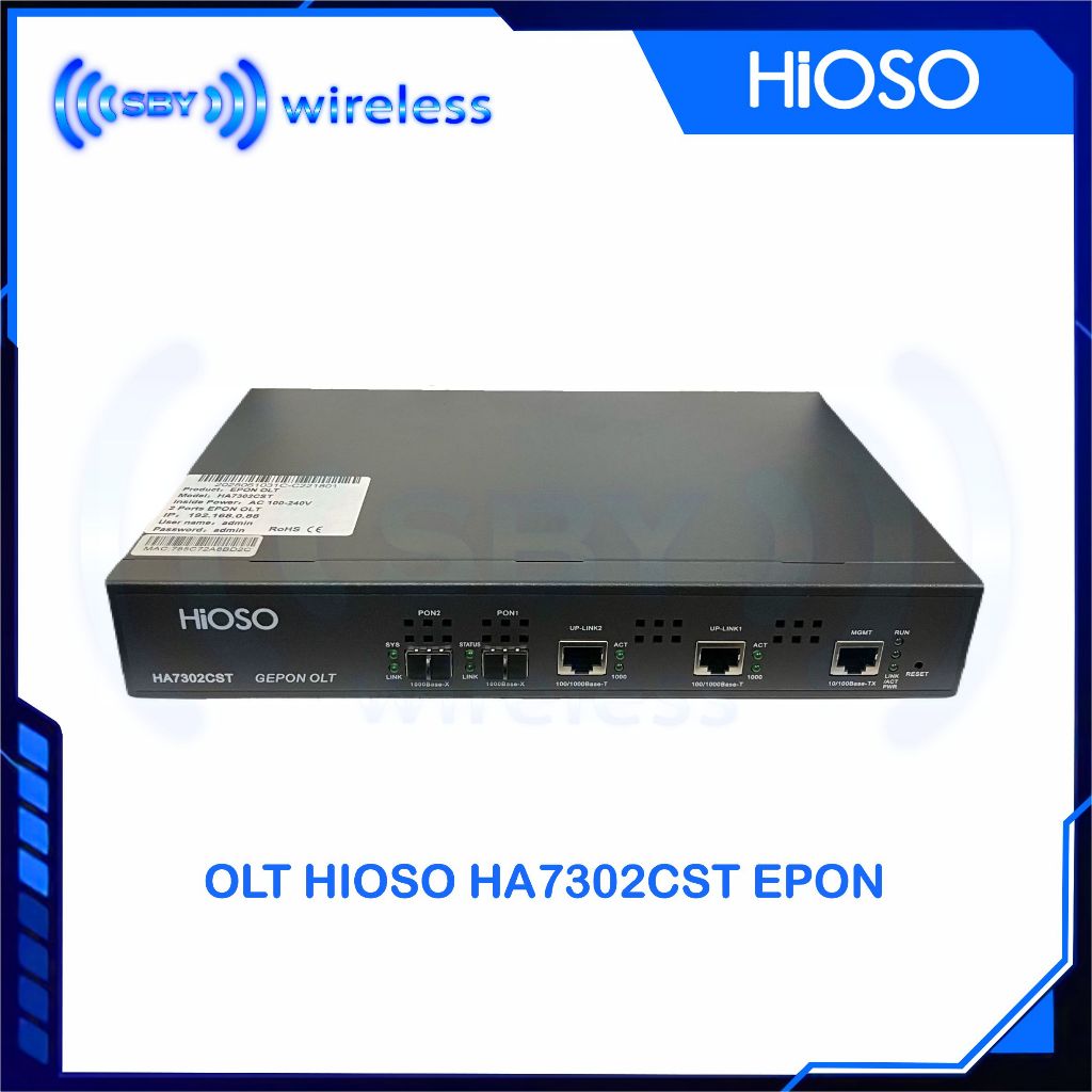 Hioso HA7302 CST EPON OLT 2 Port / HA7302CST