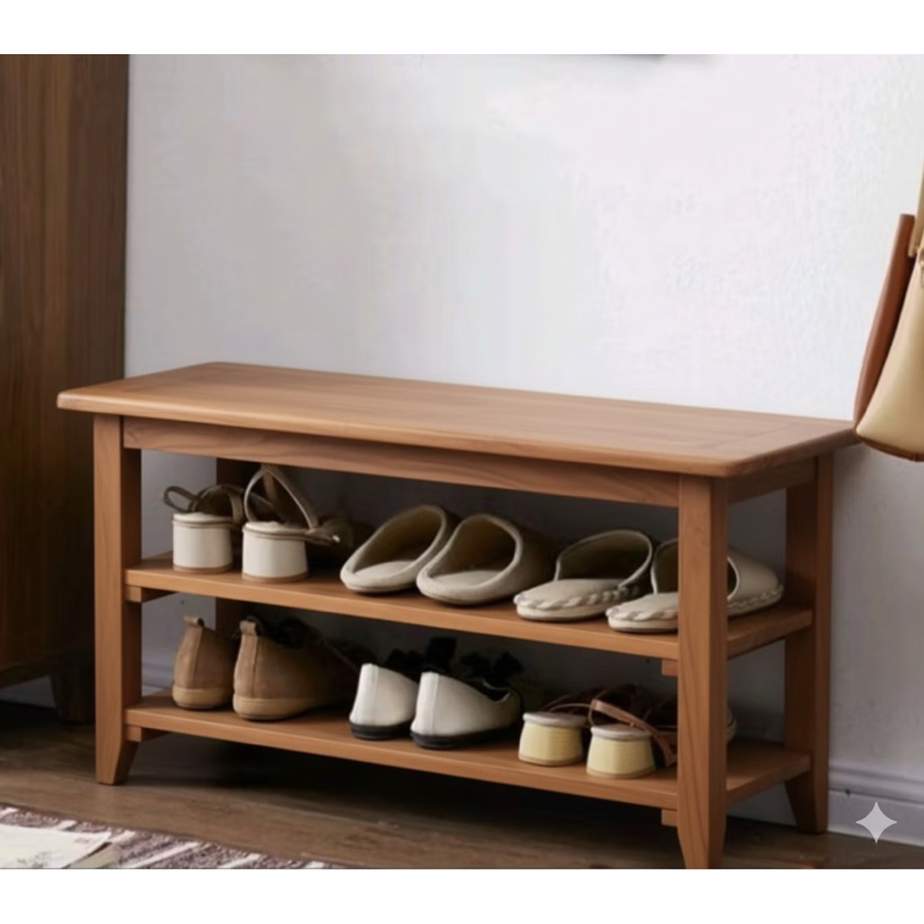 Rak Sepatu modern / Rak Sepatu Kayu / Rak Penyimpanan Sepatu Kayu jati Asli