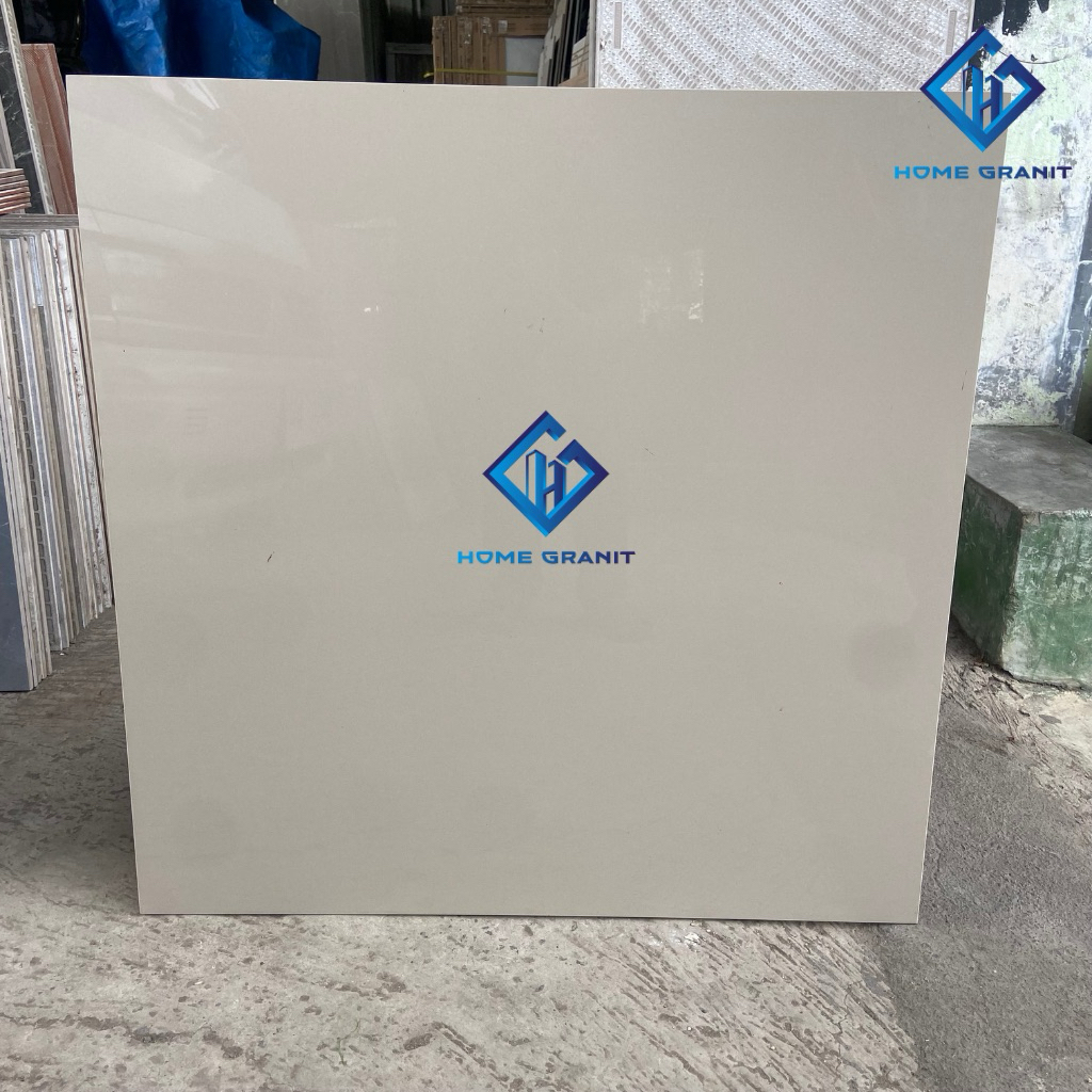 Granite Lantai 80x80 Topaz/Cream Polos | INDOGRESS | Glossy