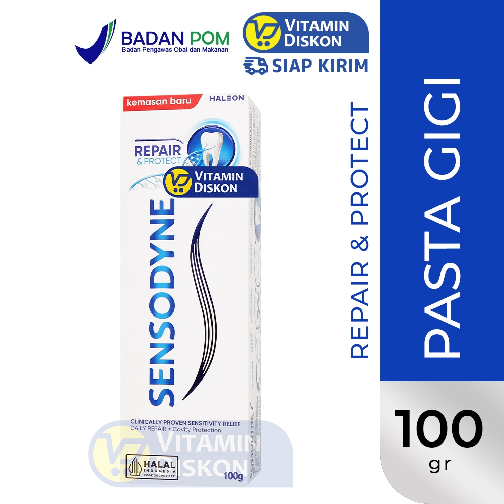 SENSODYNE WHITENING REPAIR AND PROTECT DEEP PROTECTION 100GR | Pasta Gigi, Gigi Sensitif, Meredakan 