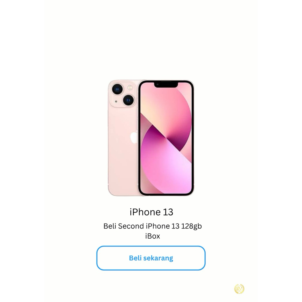 second apple iphone 13 128gb pink