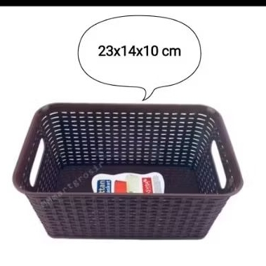 Keranjang anyaman plastik