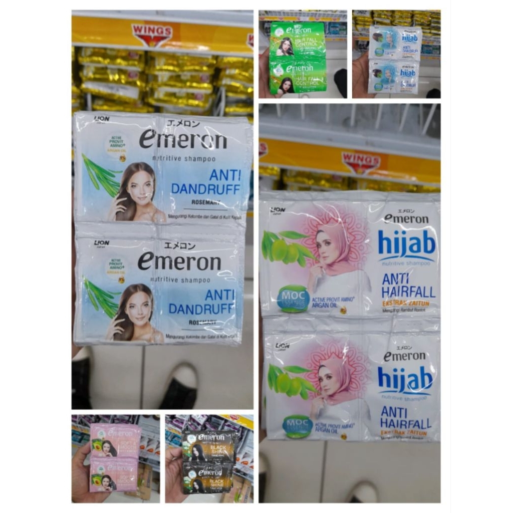 Emeron shampo 24pcs/emeron shampo hijab