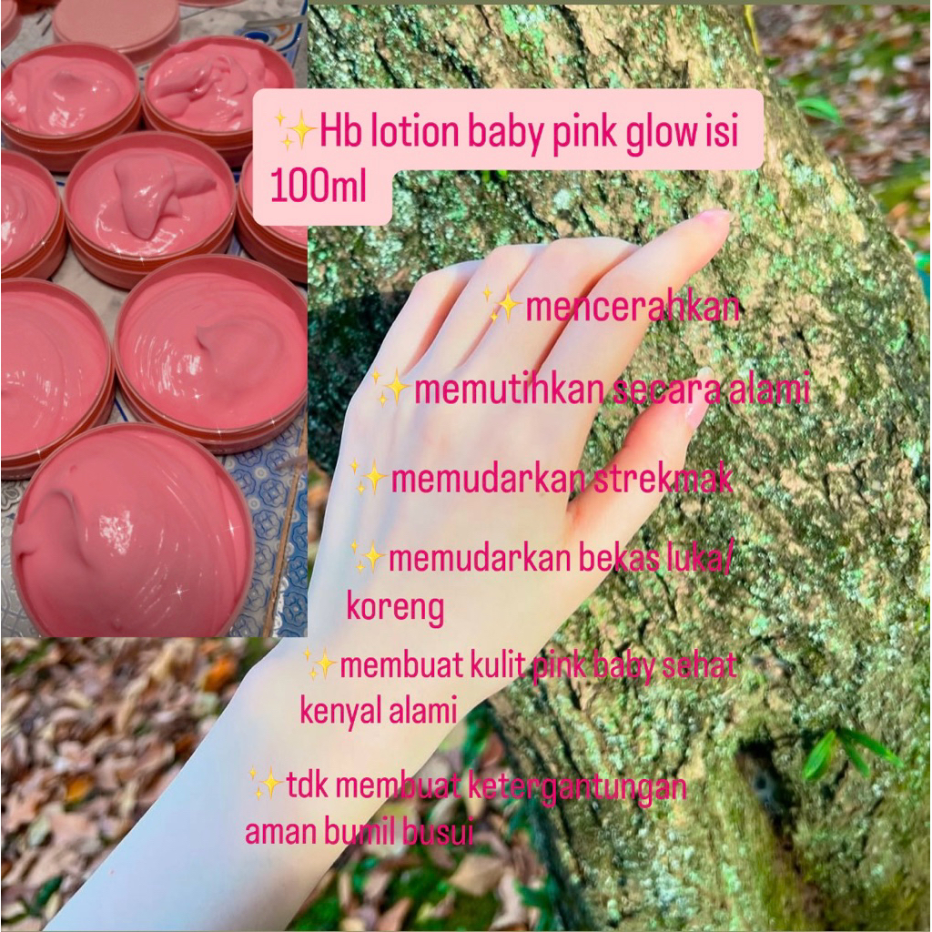 hb lotion baby pink glow isi 100ml
