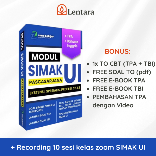 Zona Belajar - Buku Simak UI Pascasarjana 2025 (S2, S3, SPESIALIS, EKSTENSI, PROFESI)