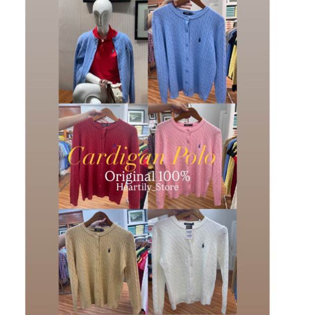 CARDIGAN POLO ORIGINAL CABLE KNIT CARDIGAN POLO BRAND NEW COLOR