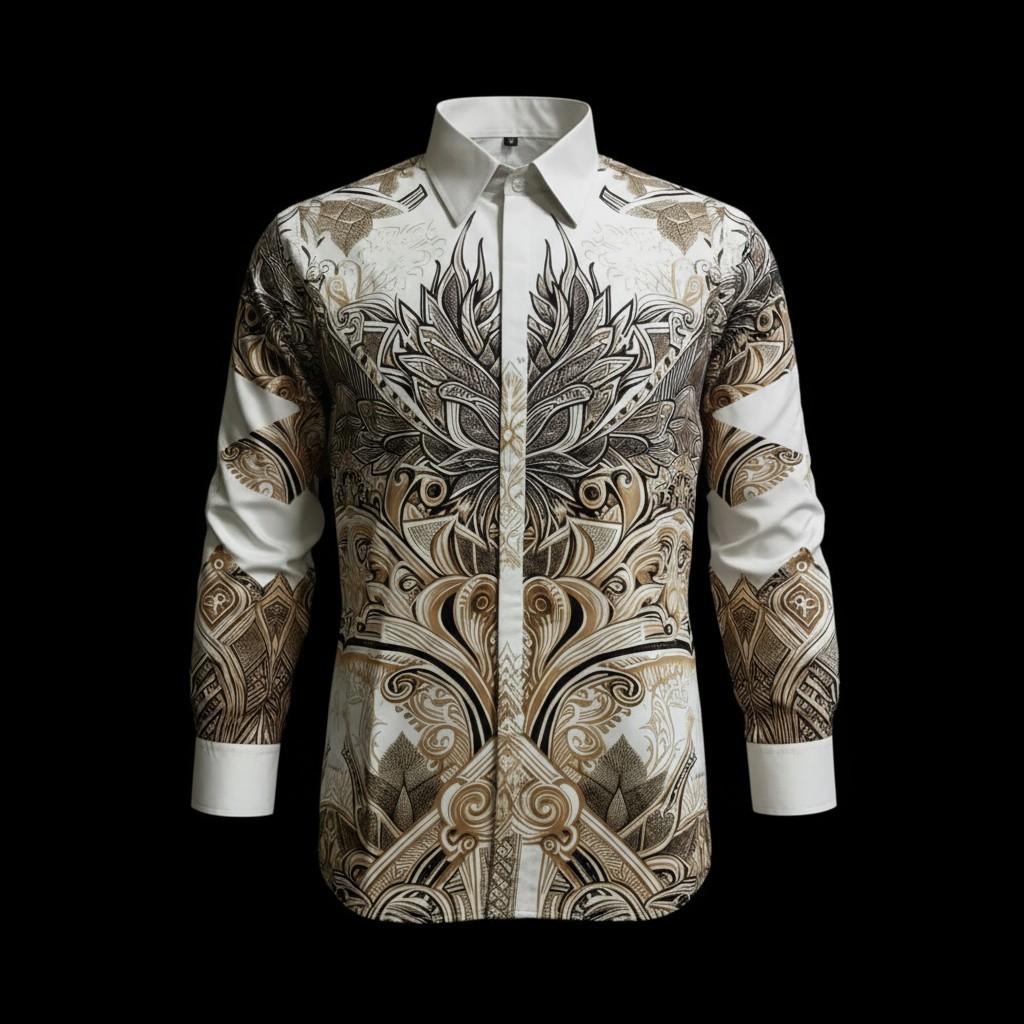 Hot Deals Batik Arwinda Majesty Kemeja Batik Pakai Puring