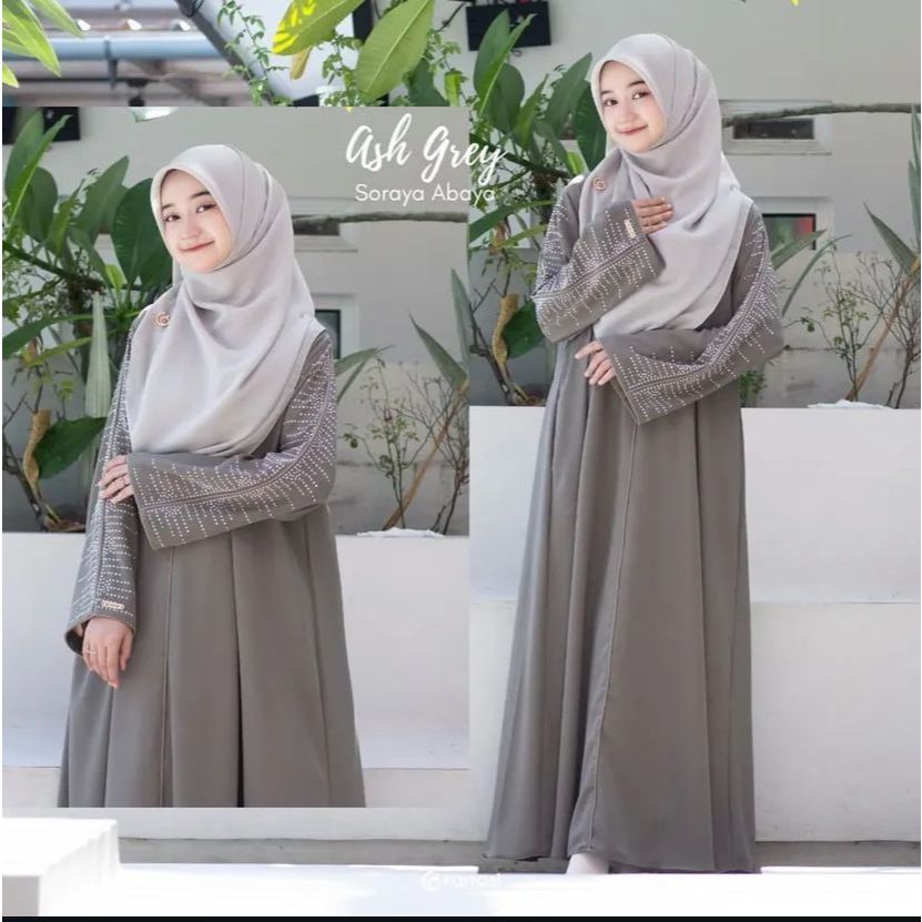 Abaya Remaja Terbaru Dan Viral Soraya Abaya Hitam Mewah Elegan Abaya Turkey Premium Abaya Aesthetic