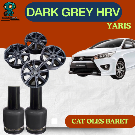 Cat Oles Velg Mobil Dark Grey Metalic Toyota Yaris Abu Tua Metalik