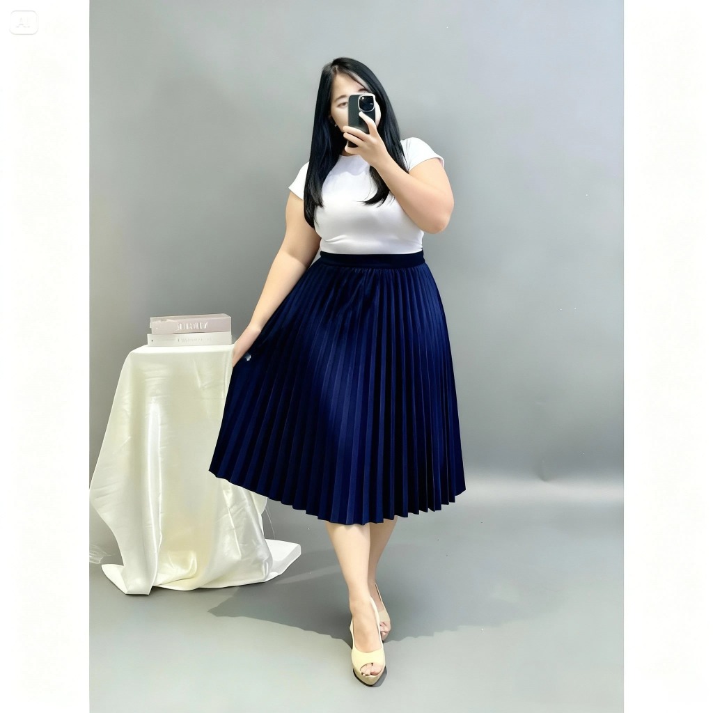 ROK PLISKET BLUDRU VELVET JUMBO PANJANG DEWASA//ROK JUMBO PANJANG//ROK BLUDRU JUMBO DEWASA