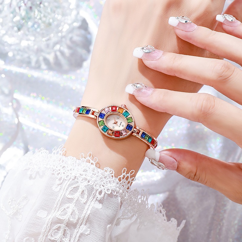 jam tangan wanita analog anti air arloji tali kuarsa anti karat branded vintage gift mewah J16