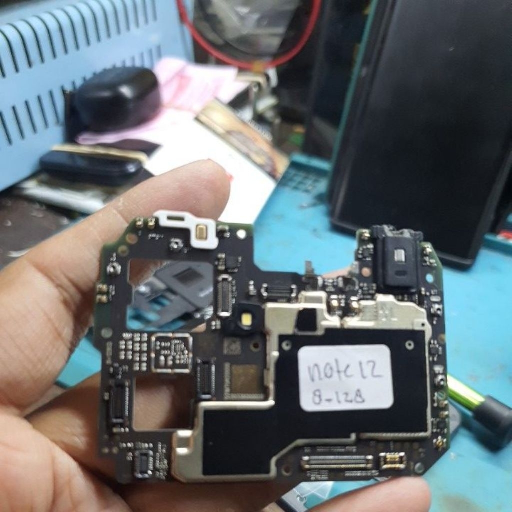 mesin xiaomi redmi note 12 ram 8-128 nyala normal