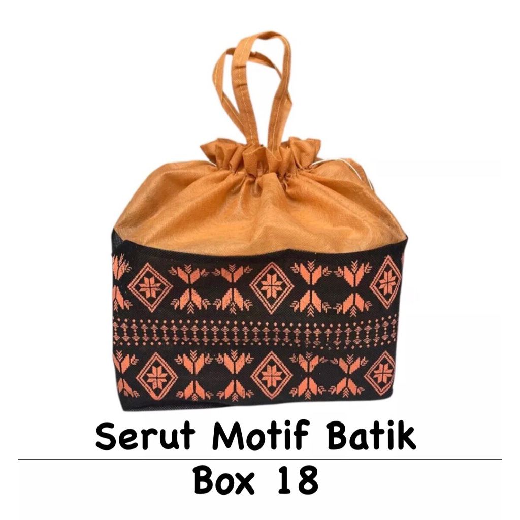 Tas Serut Motif Batik 18x18/ box 18