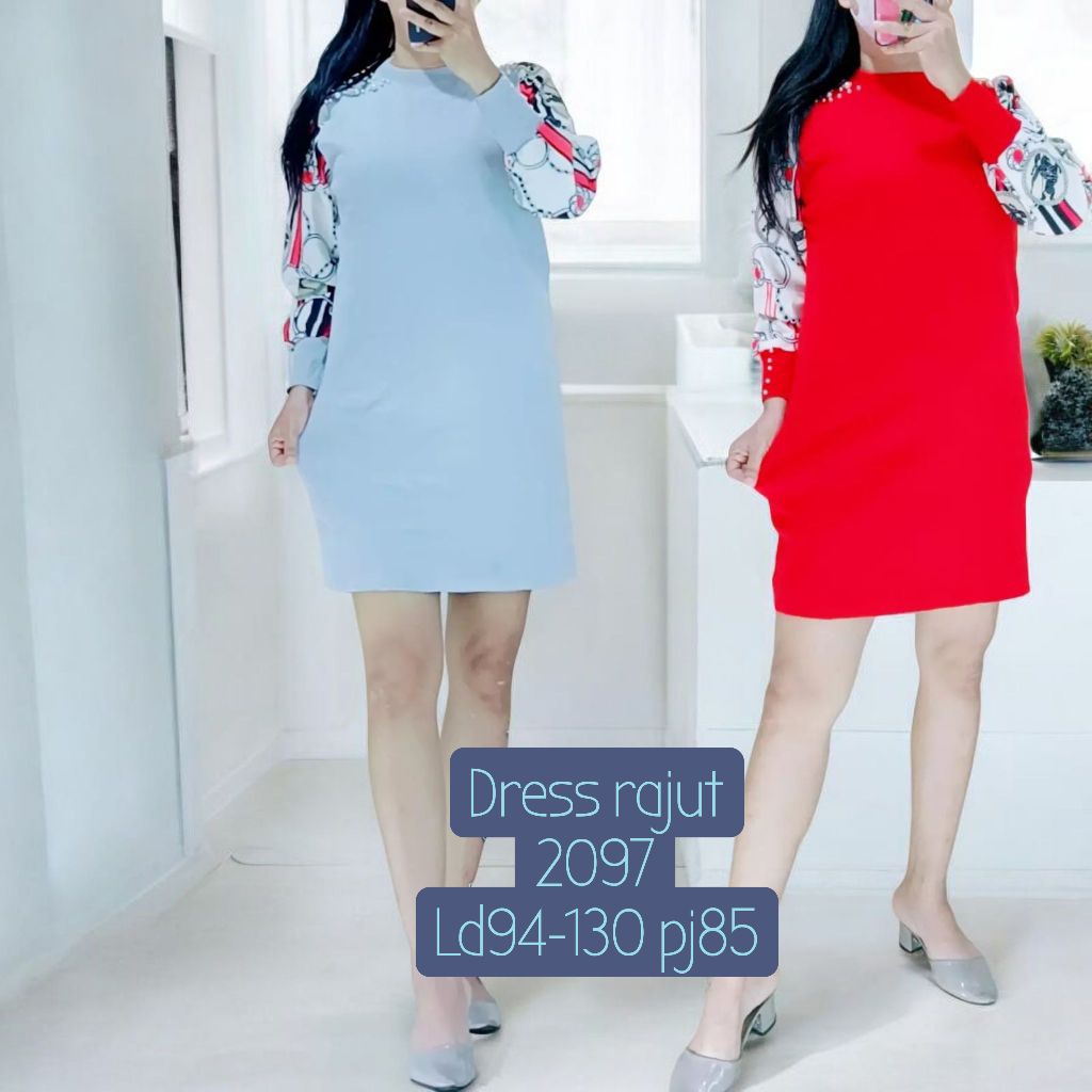 dress rajut premium import