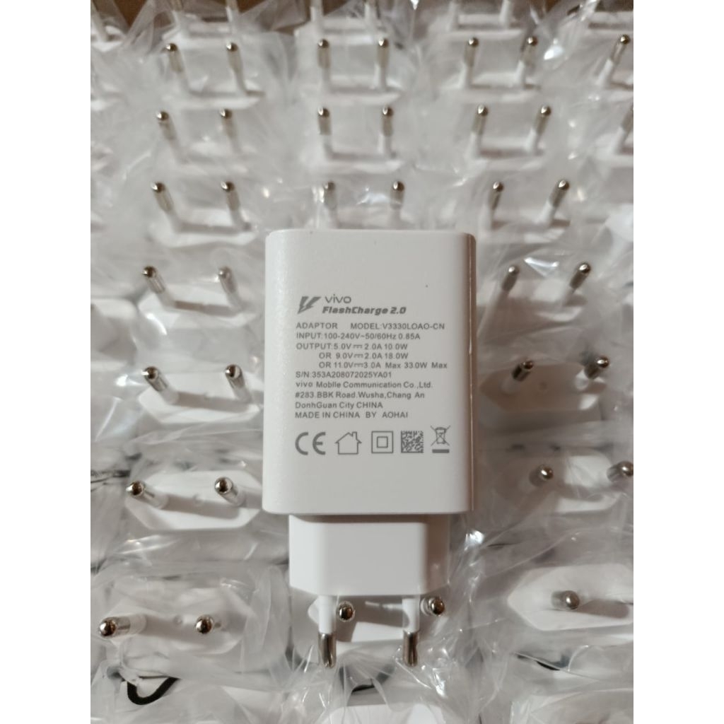 ADAPTOR KEPALA CHARGER VIVO 33W FAST CHARGING ADAPTER VIVO 33W