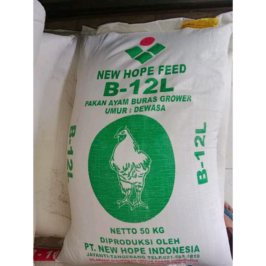 pakan ayam new hope B-12L kemasan 5kg