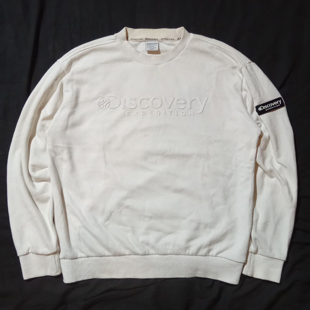 Crewneck Discovery big logo patch lepas pasang