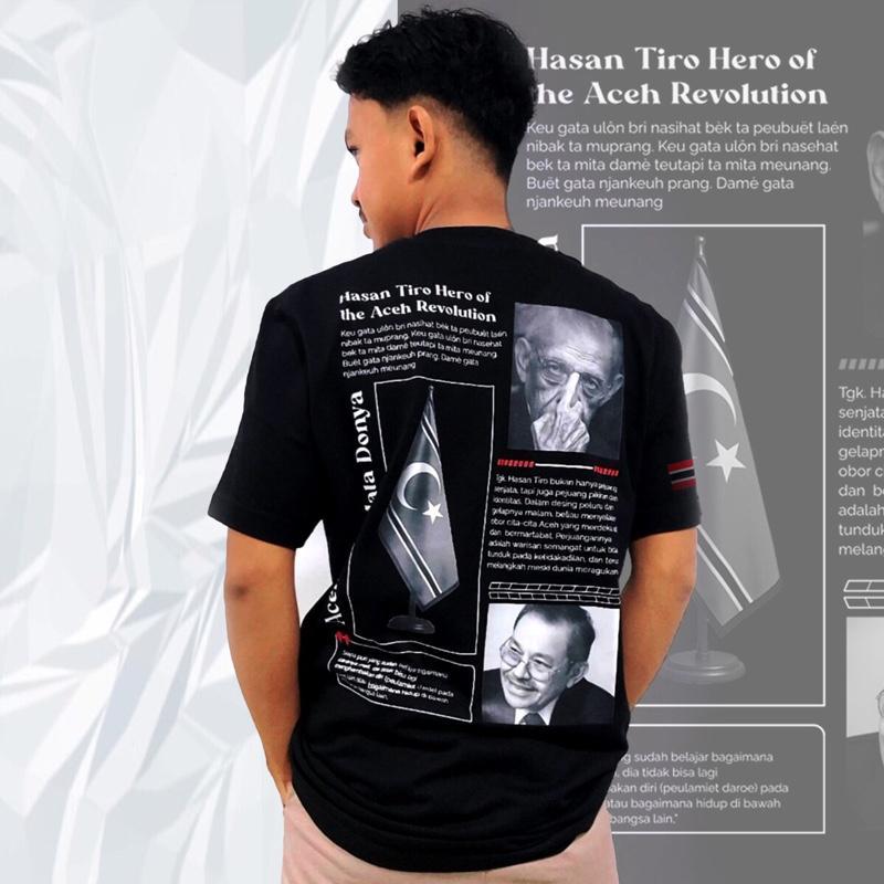Kaos Wali Nanggroe Hasan Tiro Distro Combed Premium Lembut Katun Dewasa Aesthetic Pria