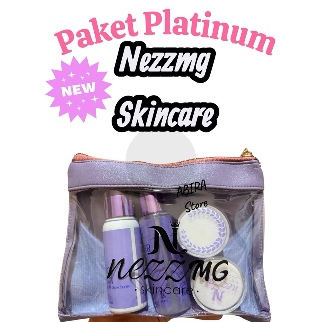Nezzmg skincare platinum brigthening ungu kemasan baru keluhan kulit kusam flek hitam membandel #nez