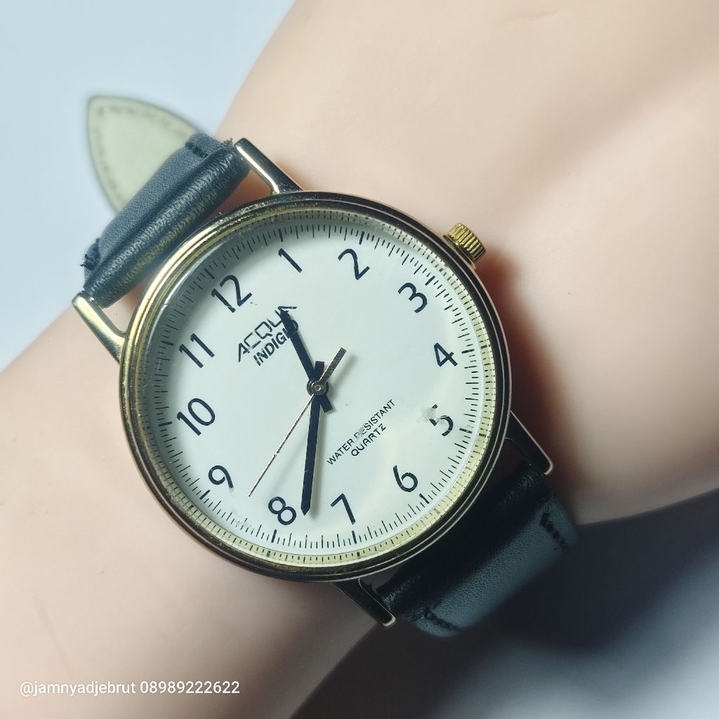 Jam Acqua by Timex Indiglo T F3 Gold White Bekas