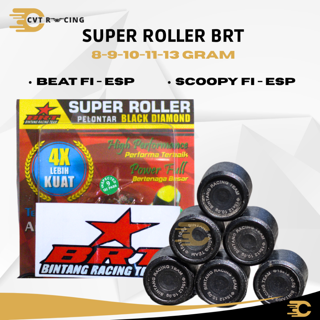 BRT - Roller Beat Fi Racing 8 GRAM 9 GRAM 10 GRAM 11 GRAM - Roller Black Diamond BRT Racing - beat s