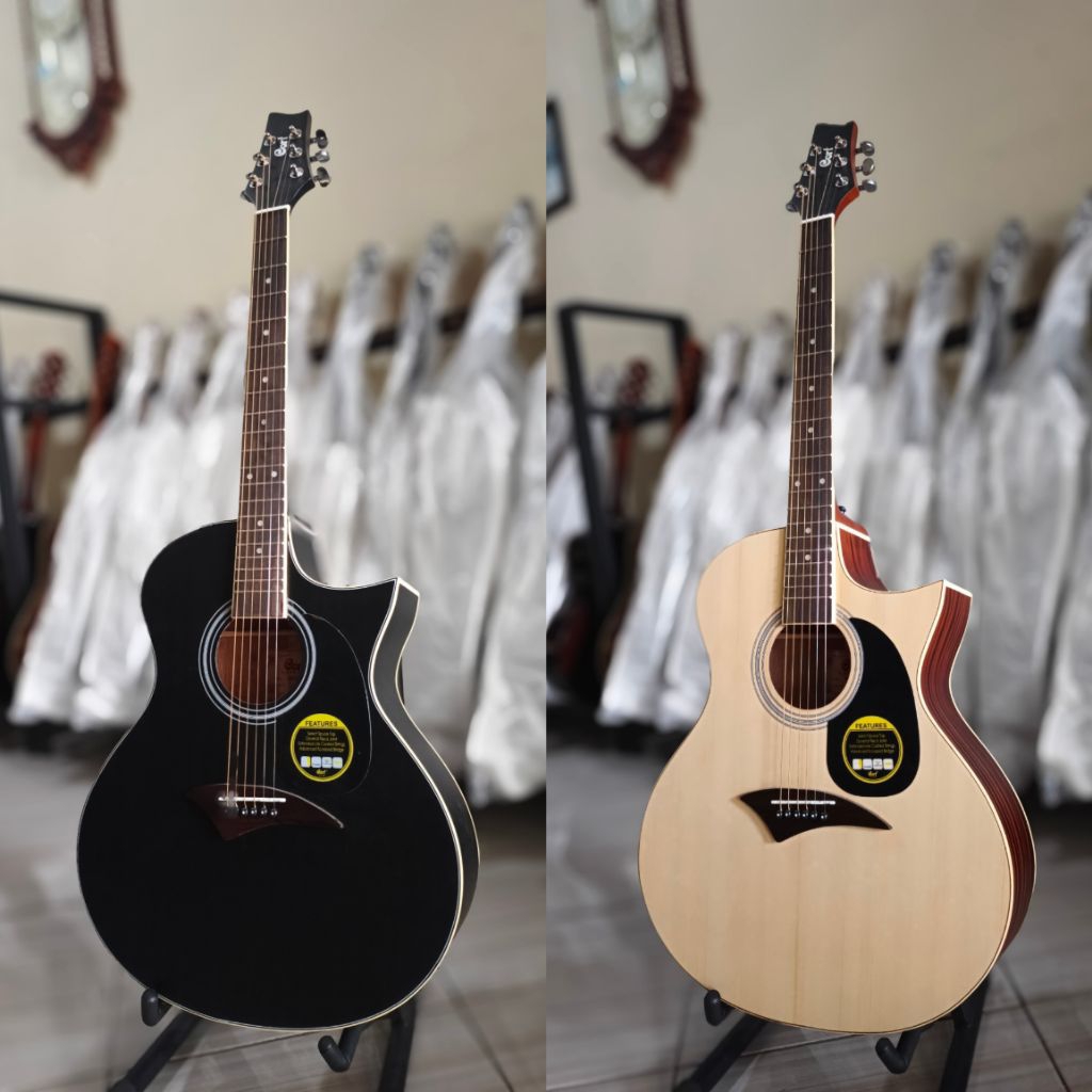 Gitar Akustik Cord NDX20 Fret Baja Stainless Dryer Grover Gratis Packing Kayu