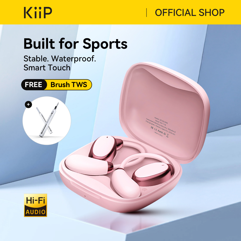 KiiP Wireless DTH5PRO Ows Open Ear Tws Earhook Earphone HiFi