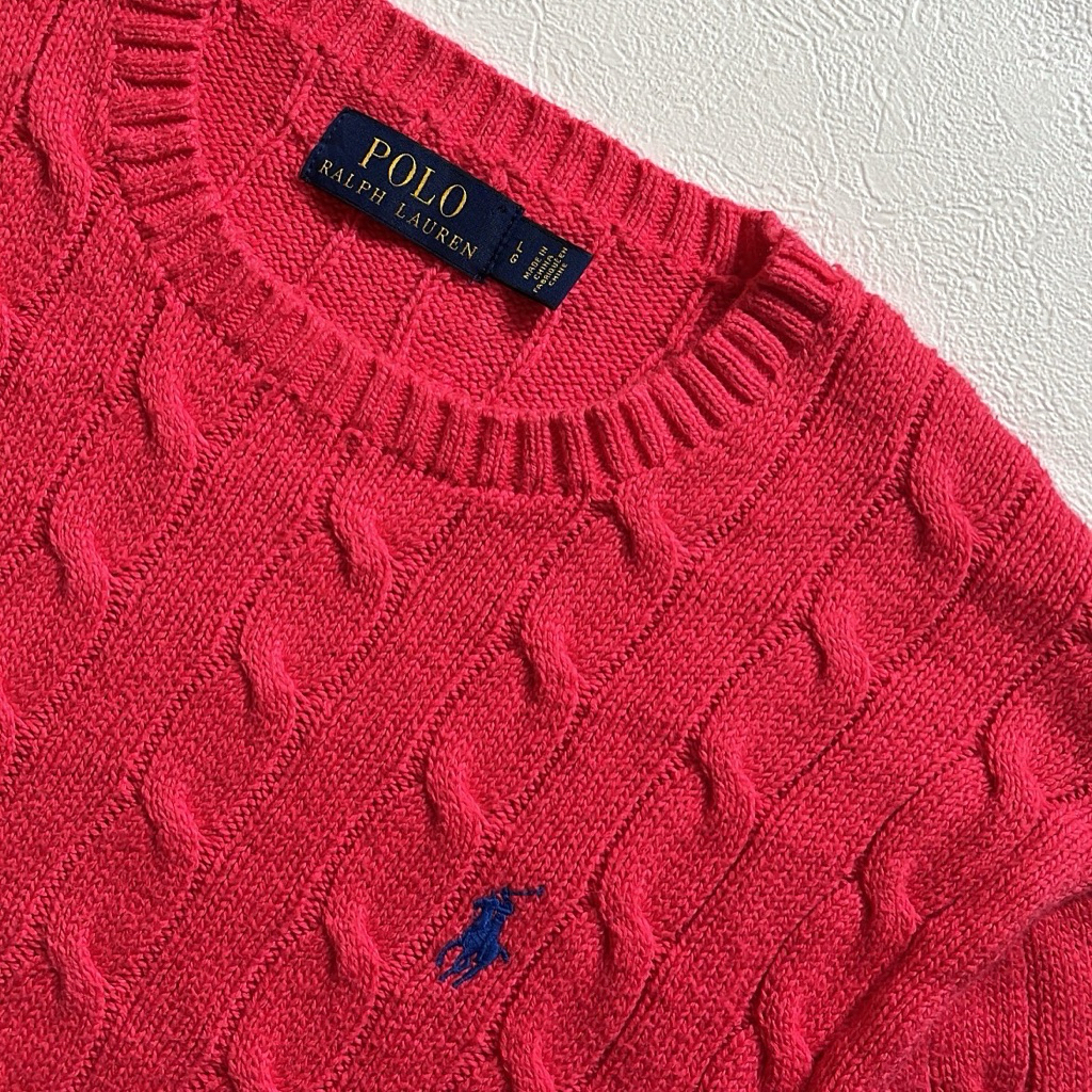 Knit Cable Polo Ralph Lauren -Pink
