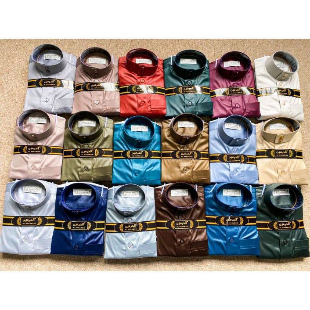 AL Haramain Jubah / Gamis Pria Remaja & Dewasa Viet Polos / Jubah AL Haramain | Abu Tua | Silver | A