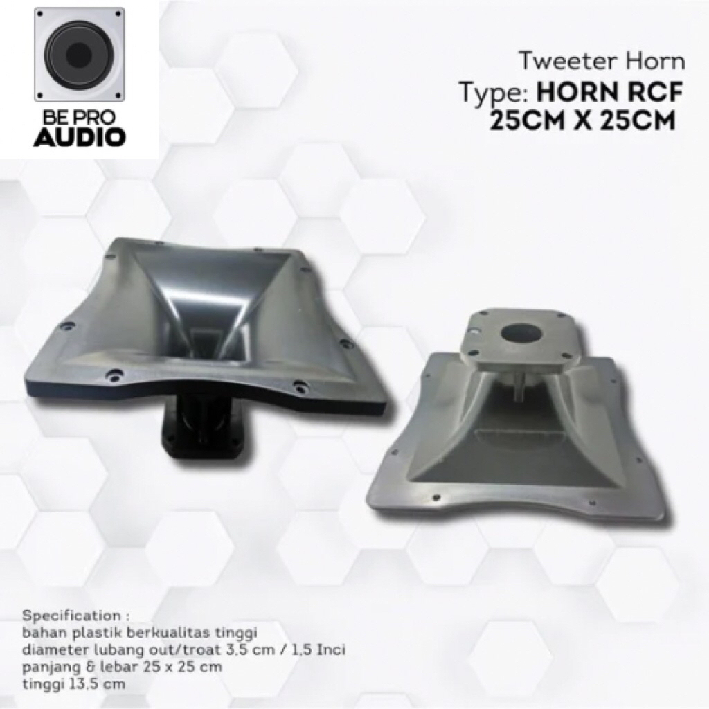 Tweeter Horn 25cm X 25cm / Twiter Horn 25x25 Model RCF