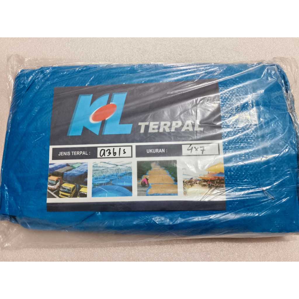 A3-4X7  TERPAL JADI A3 UKURAN 4 MTR X 7 MTR MERK KL / TENDA JADI A3 4X7 / TERPAL SERBA GUNA
