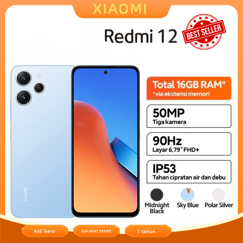 HP XIAOMI REDMI 12 5G 8/256 GB SMARTPHONE- XIAOMI MI 12 RAM 8GB ROM 256GB GARANSI RESMI 1 Tahun