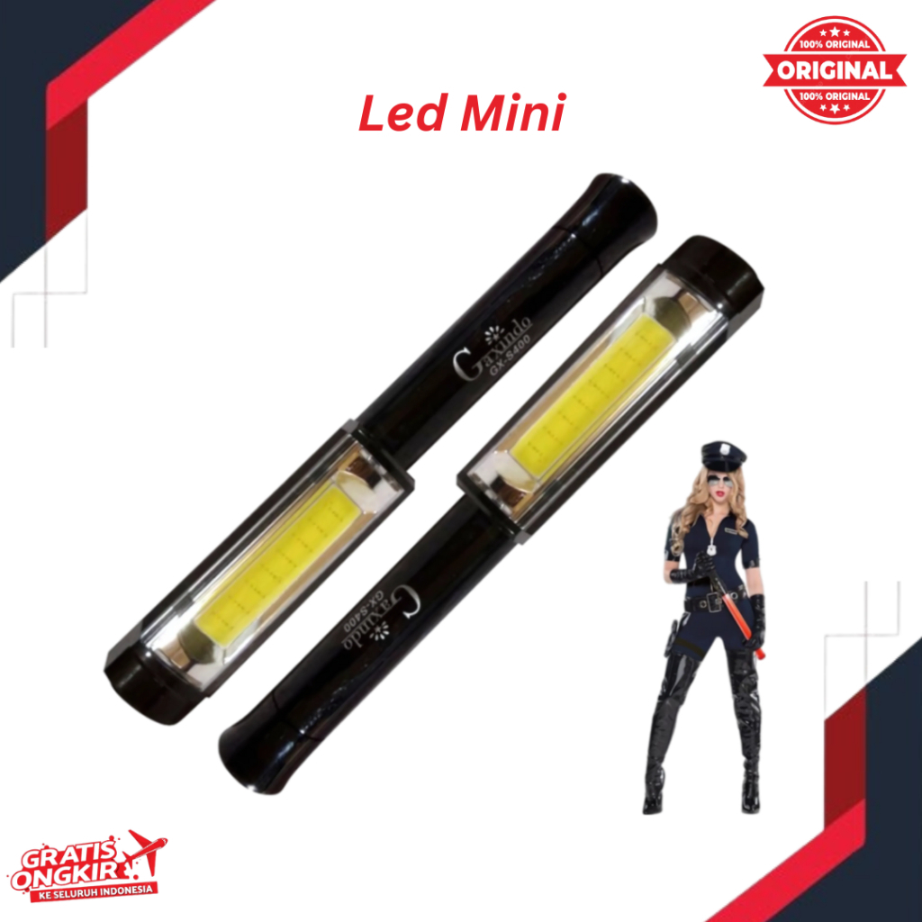 SENTER PARKIR BATERAI S400 ALAT SENTER SENTER TERANG HIKING CAMPING SENTER LED MAGNET GAXINDO GX-S40