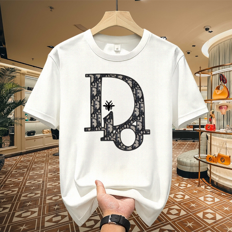 Kaos Dior Pria Katun Premium DIOR T-shirt Desain Ikonik dan Nyaman Dipakai