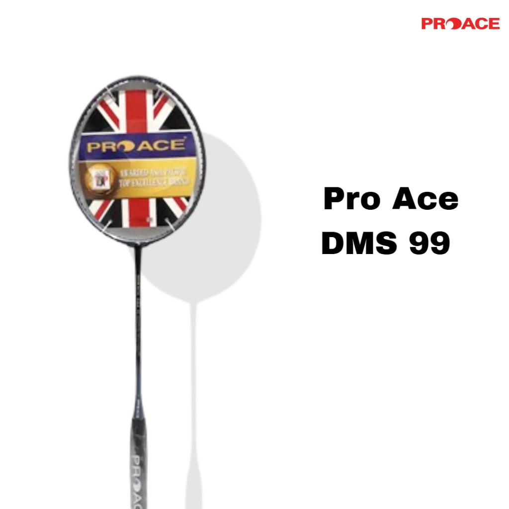 Raket Badminton Original Pro Ace DMS 99 Bonus Grip Handuk