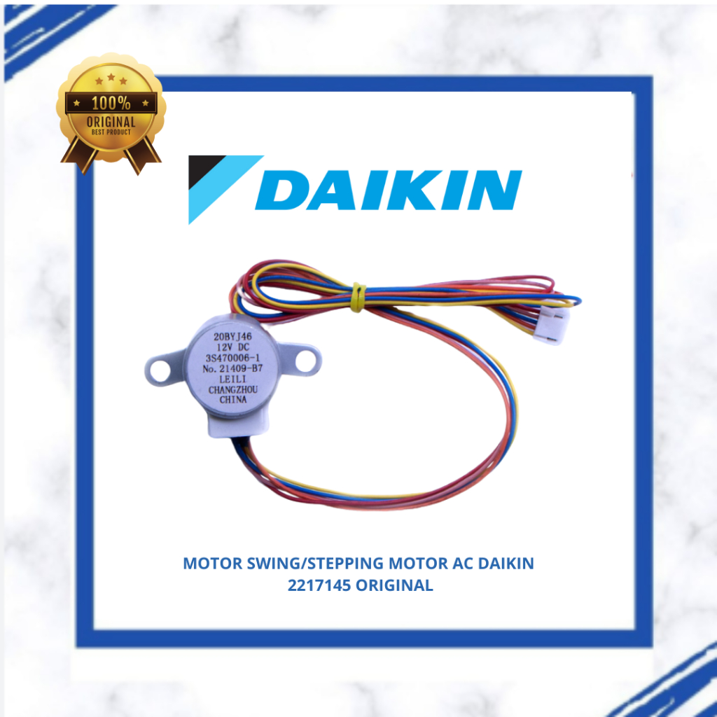 MOTOR SWING/STEPPING MOTOR AC DAIKIN 2217145 ORIGINAL FTKC25QVM4 FTKQ15UVM4 FTKQ20UVM4 FTKQ25UVM4 FT