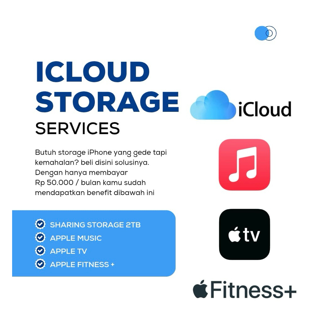 iCloud Storage 2TB dengan aku pribadi kamu sendiri Apple One Family Apple Music Apple TV