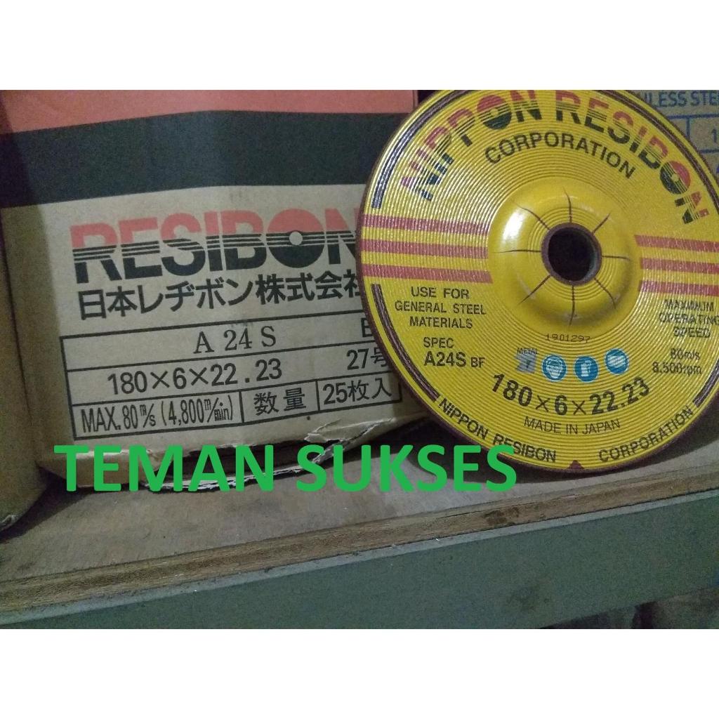 Batu Gerinda / Grinda / Gurinda Poles 7" x 6mm. Nippon Resibon 7 Inch