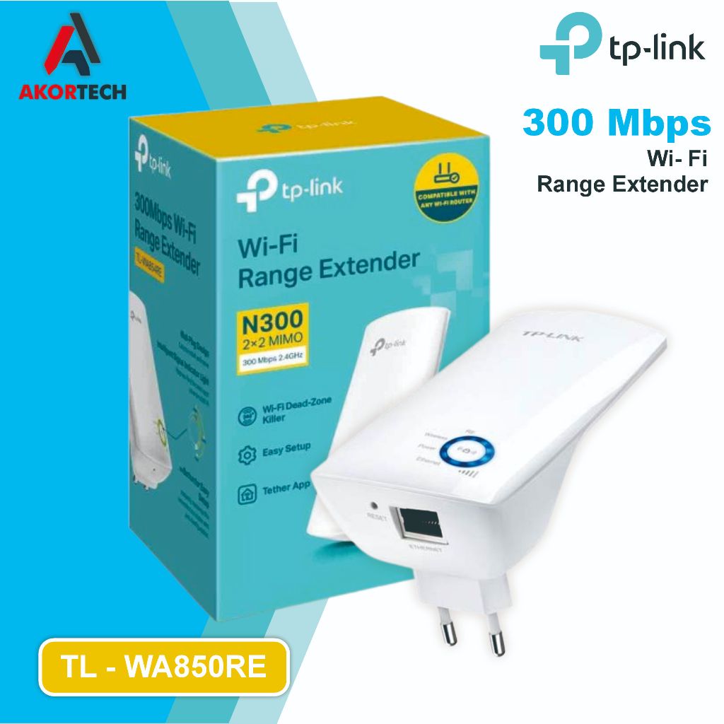 TP-LINK WIRELESS RANGE EXTENDER 300 MBPS (TL-WA850RE) / TP Link WA850RE