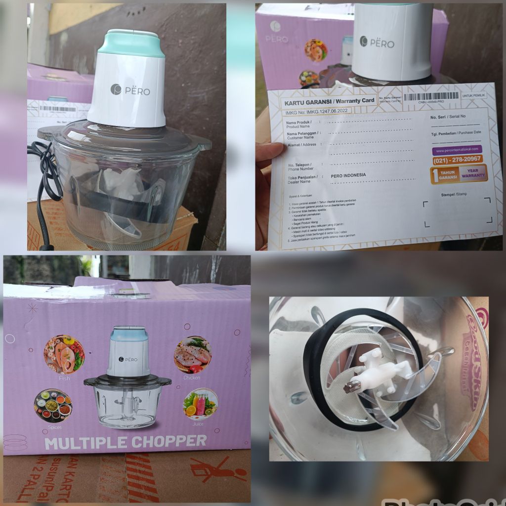 Multiple Chopper Best Seller PERO Kapasitas 2Liter