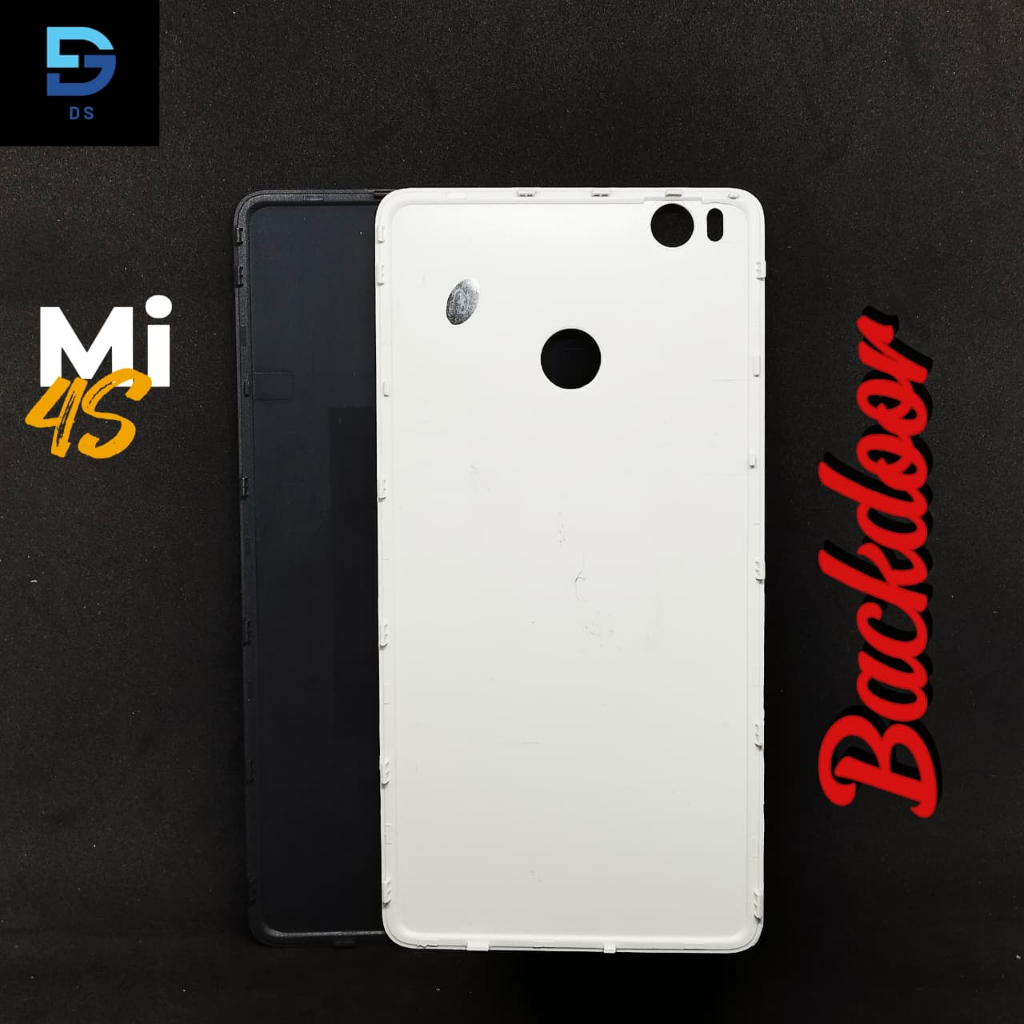 Backdoor Casing Xiaomi 4S Mi 4S Plastik Hitam/Putih
