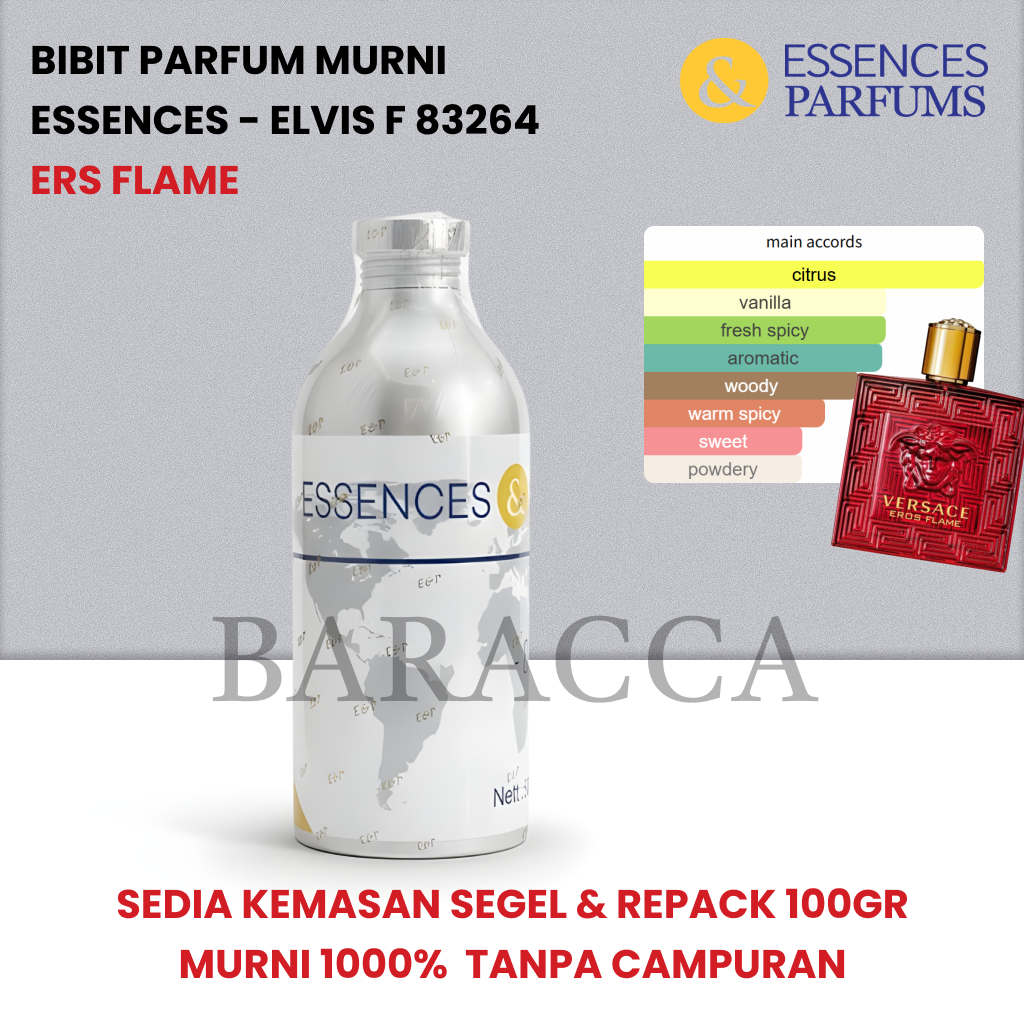 ESSENCES & PARFUMS ELVIS F 83264 - BIBIT PARFUM EROS FLAME - SEGEL & REPACK 100G